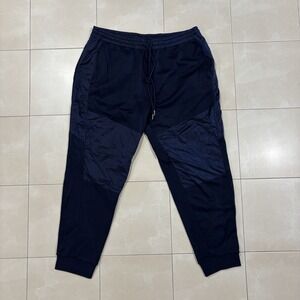 Sergio Tacchini Track Pants Sweats Men's L Blue Italy 35x28 Embroidered RARE